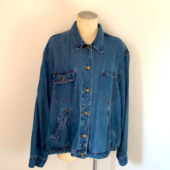 Jones New York Jackets & Blazers - Jones NY Sport Denim Tencel Jacket